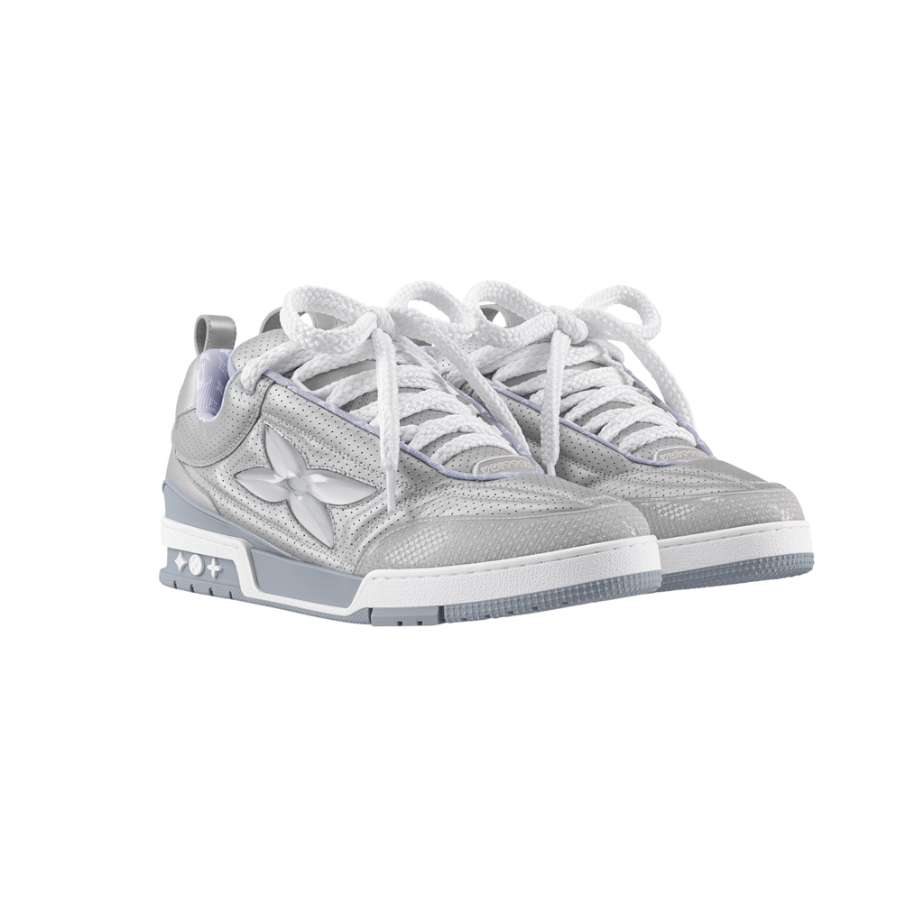 LV SKATE SILVER & GREY SNEAKERS