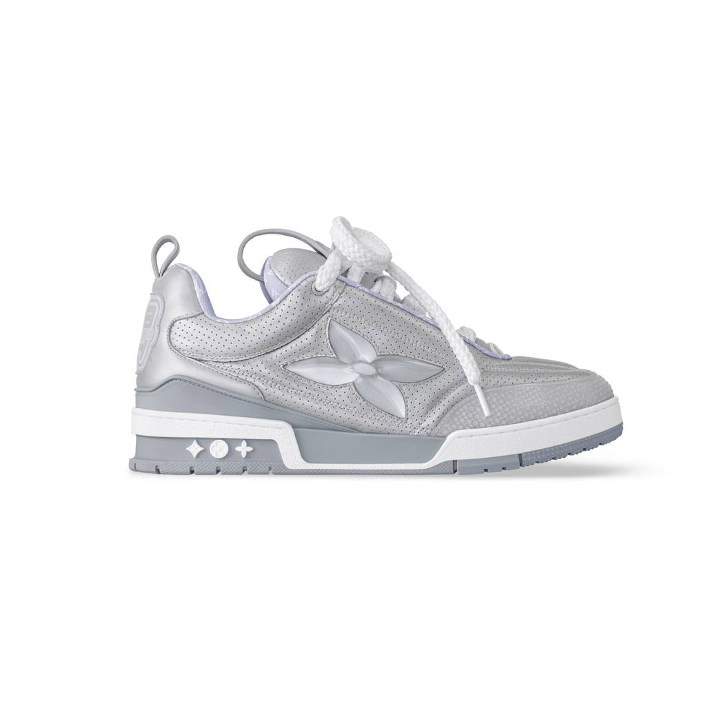 LV SKATE SILVER & GREY SNEAKERS