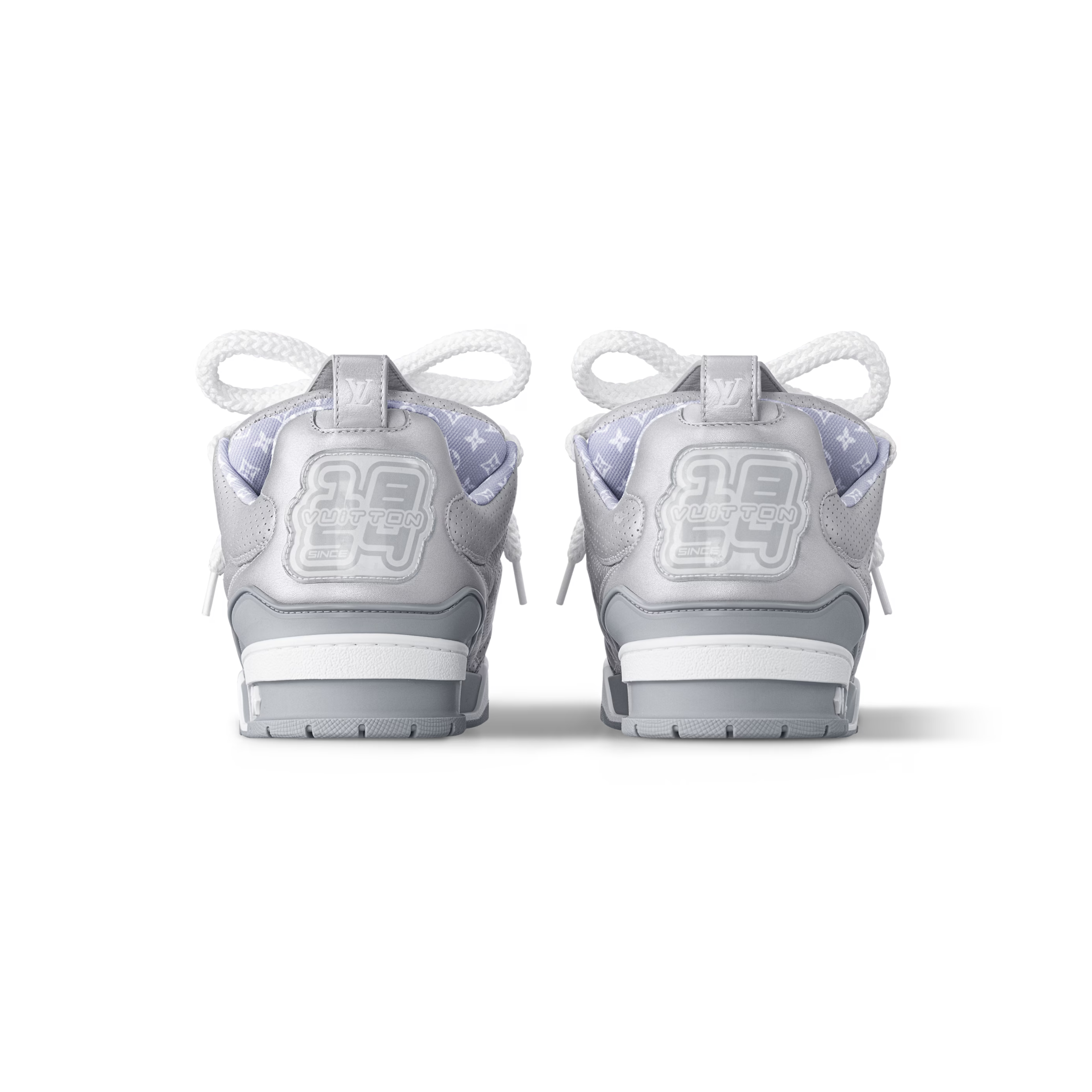 LV SKATE SILVER & GREY SNEAKERS