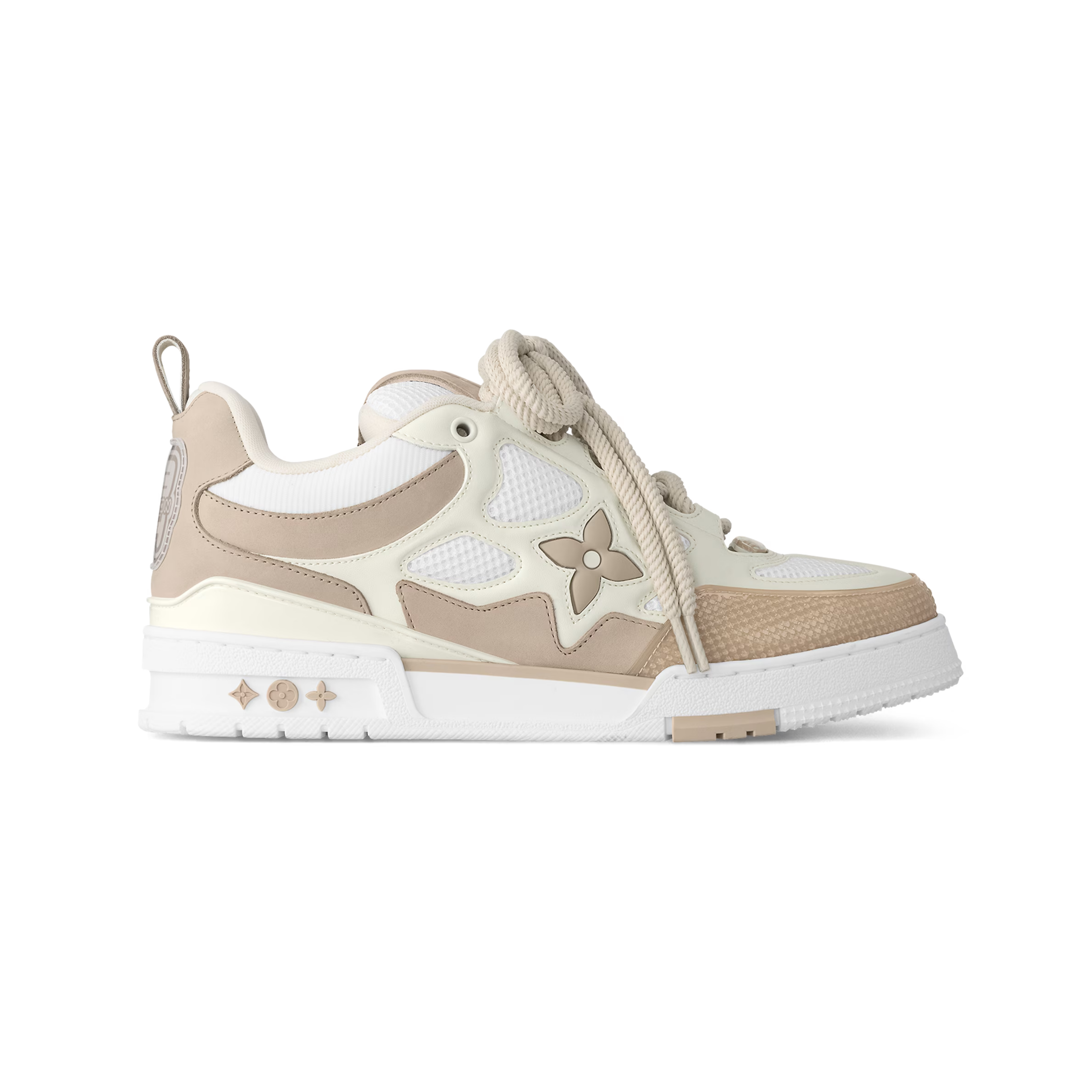 LV SKATE BEIGE & WHITE SNEAKERS