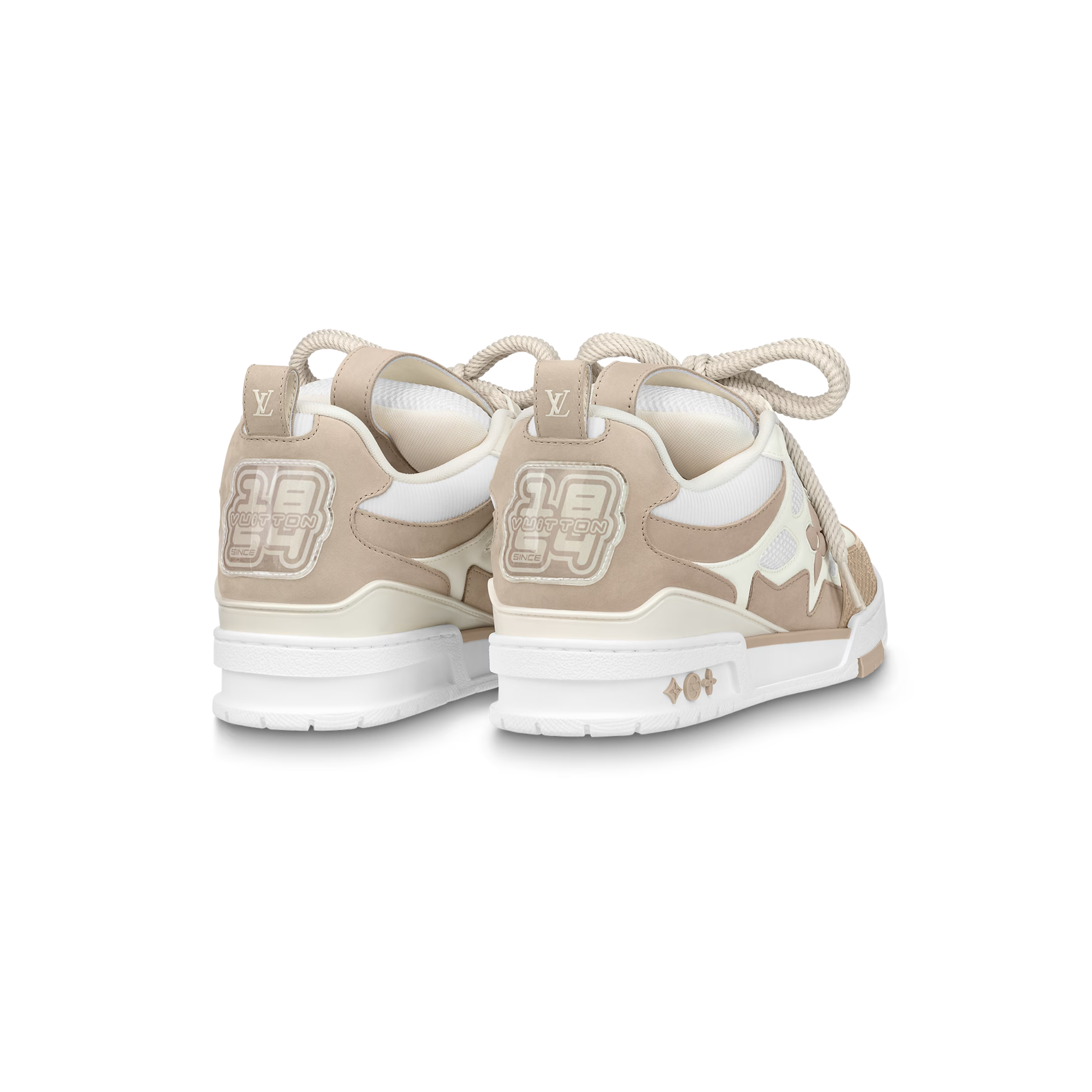 LV SKATE BEIGE & WHITE SNEAKERS