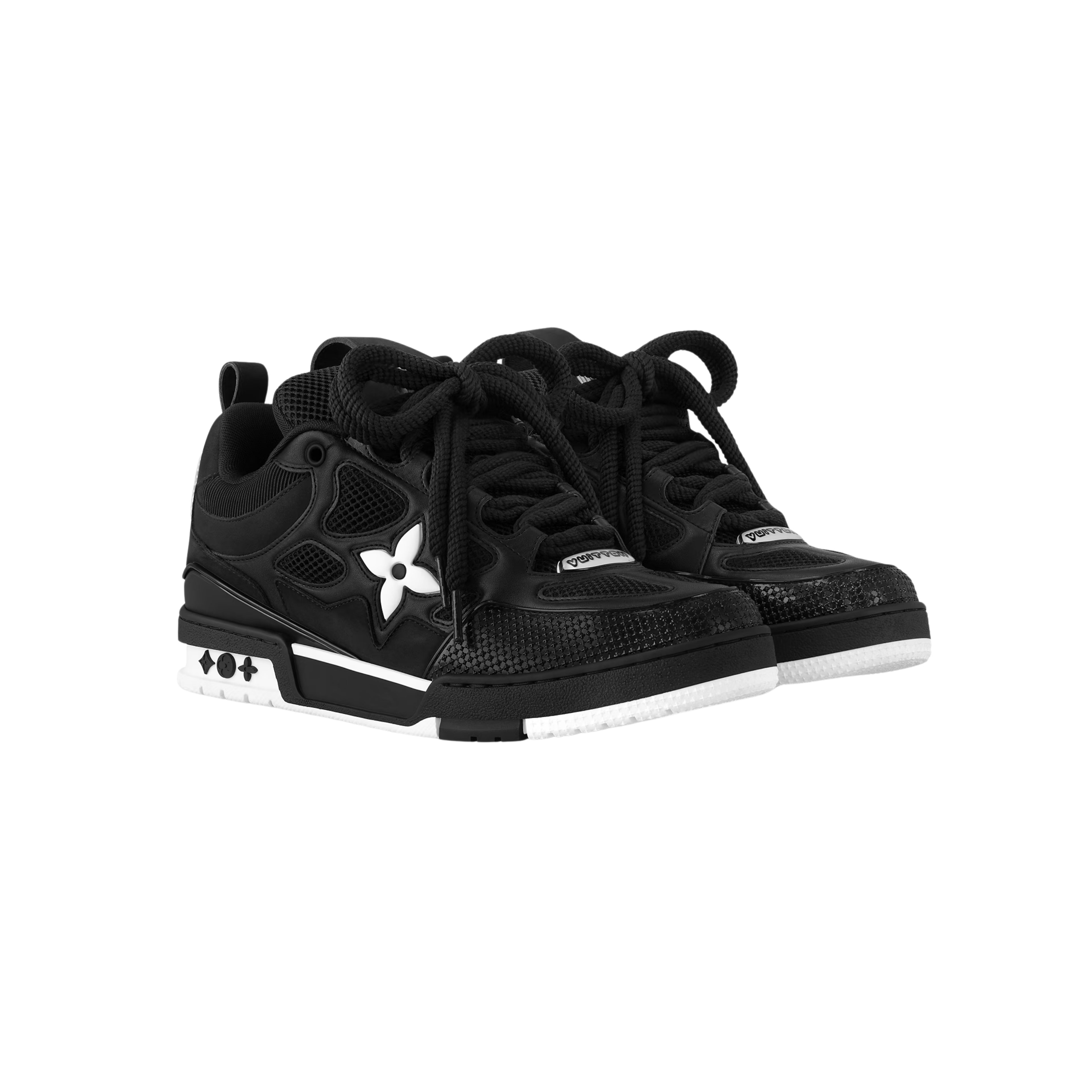 LV SKATE BLACK & WHITE SNEAKERS