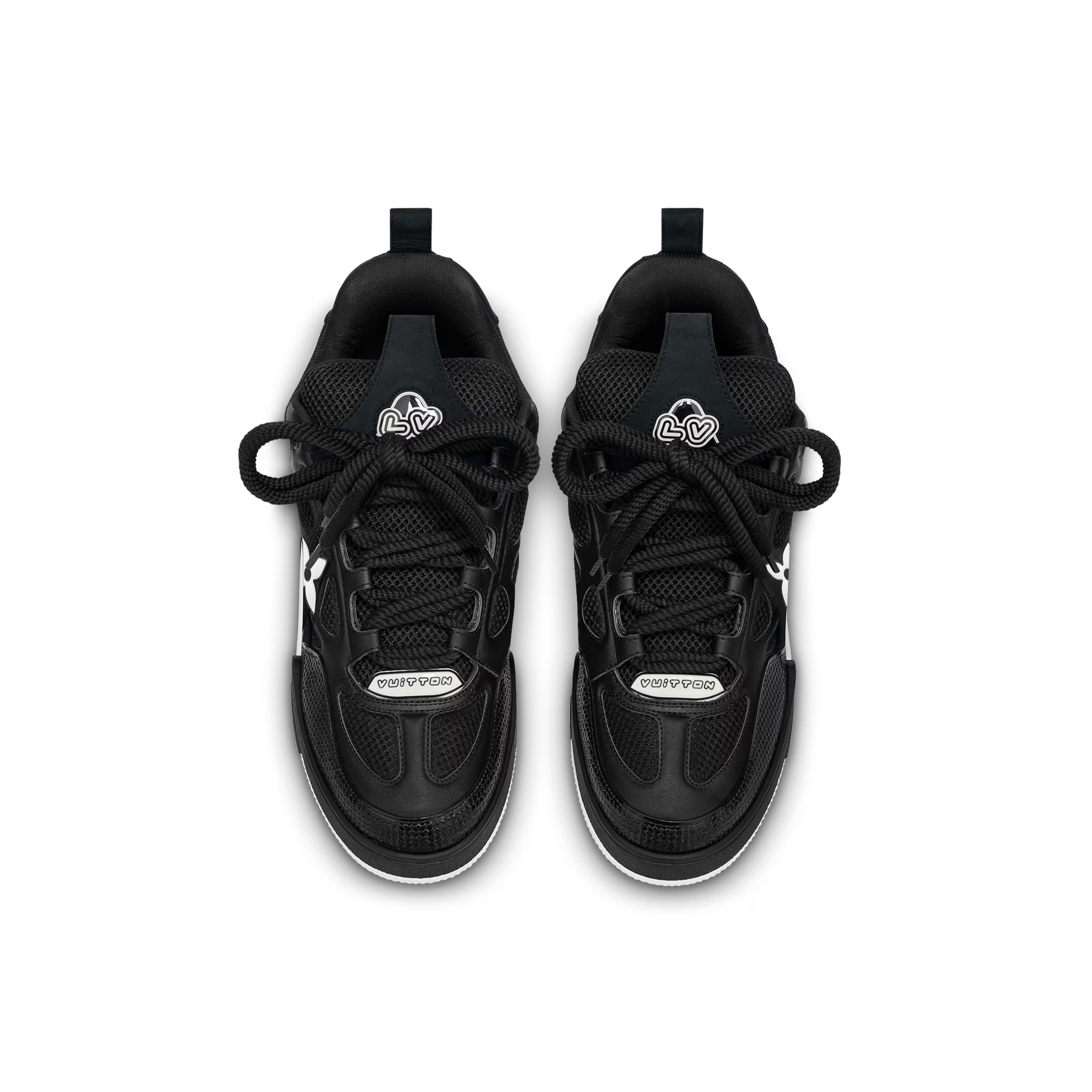 LV SKATE BLACK & WHITE SNEAKERS