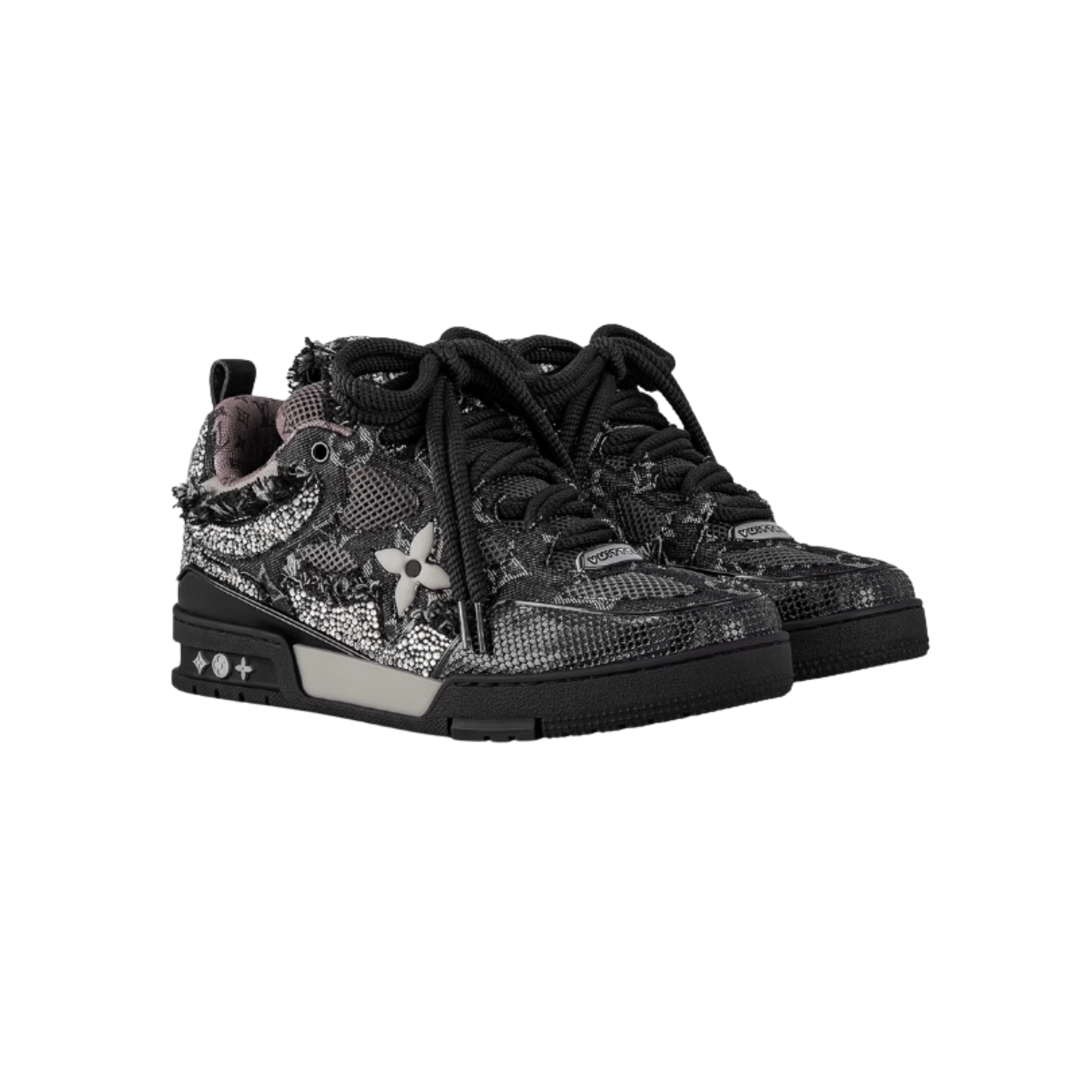 LOUIS VUITTON SKATE TRAINER SWAROVSKI BLACK