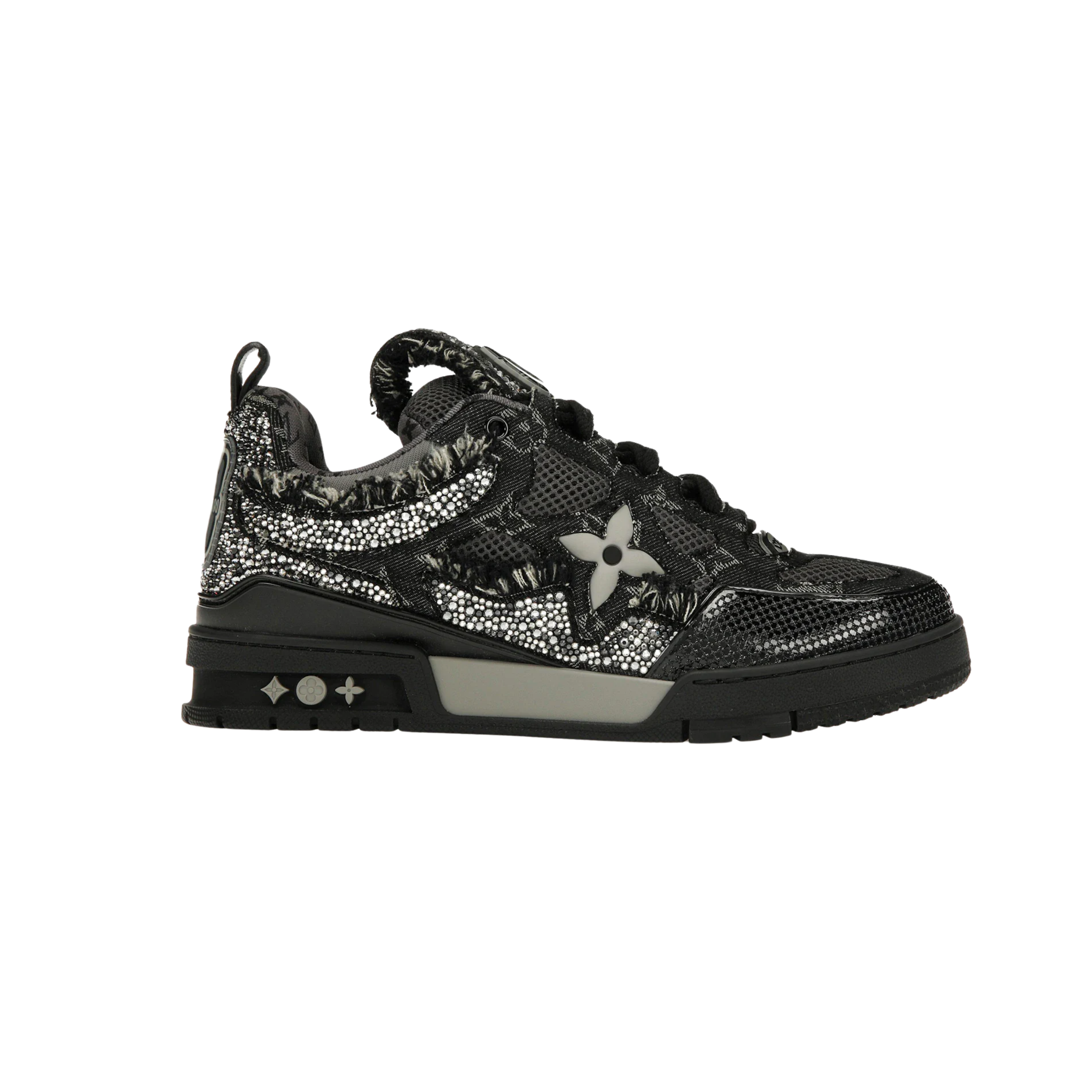 LOUIS VUITTON SKATE TRAINER SWAROVSKI BLACK