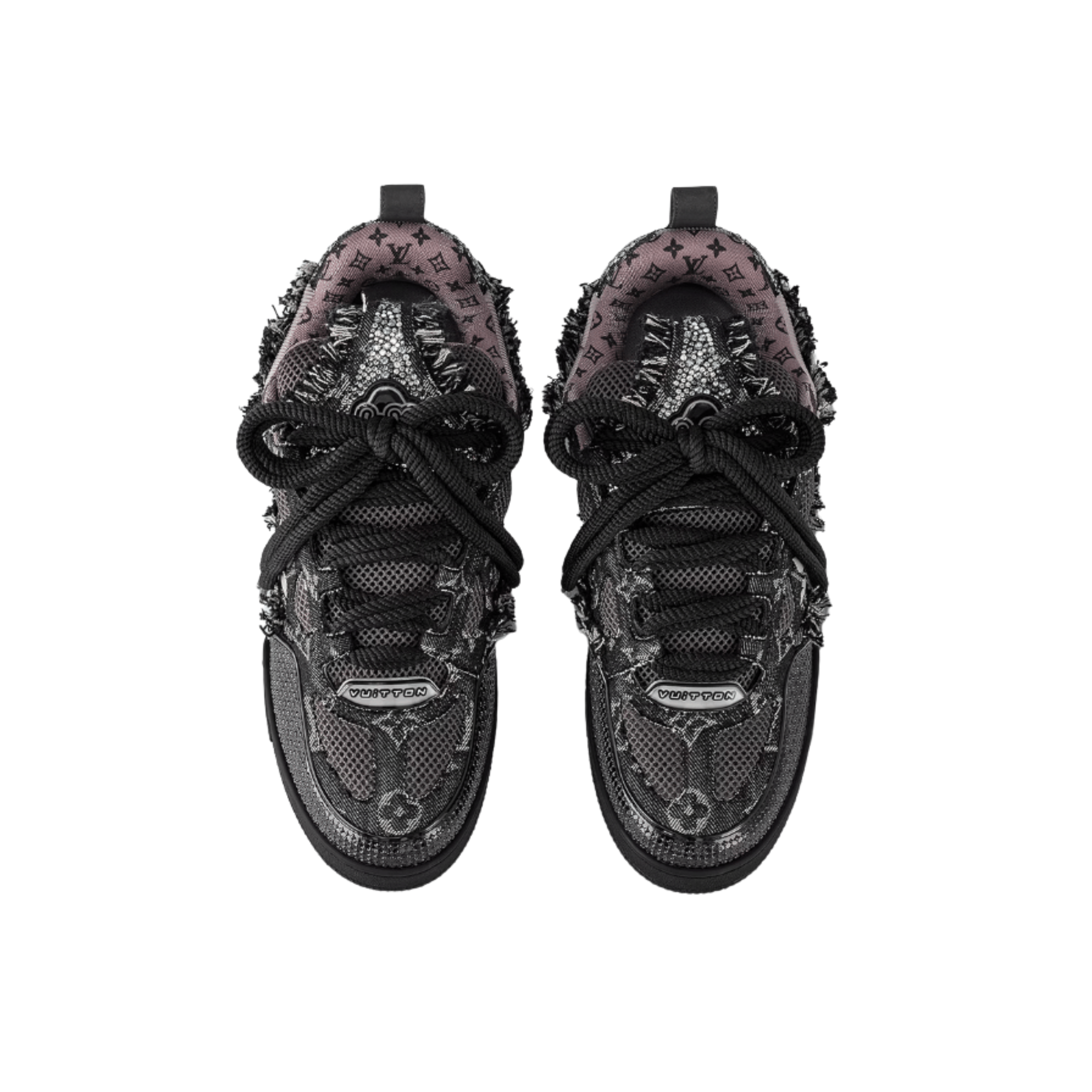 LOUIS VUITTON SKATE TRAINER SWAROVSKI BLACK