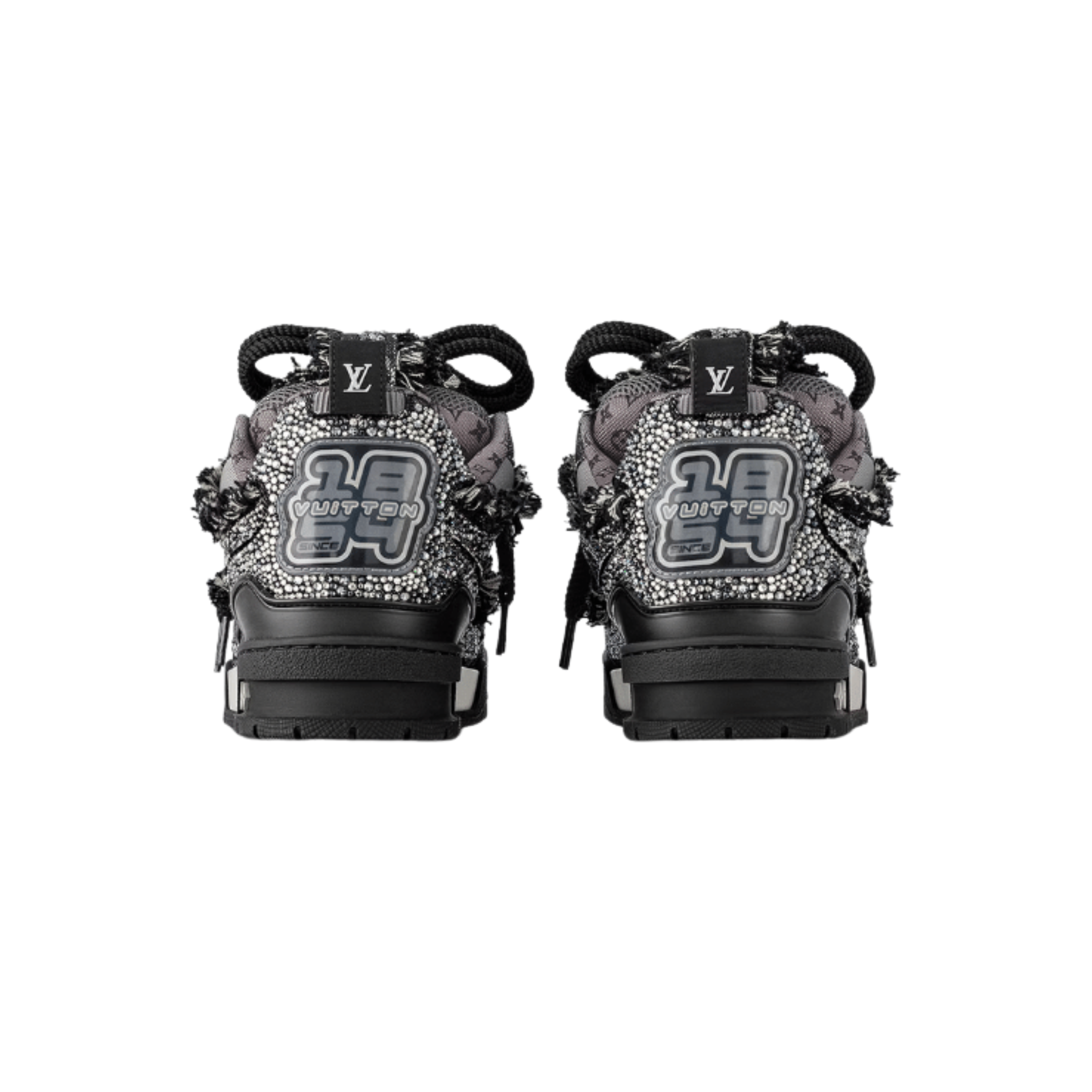 LOUIS VUITTON SKATE TRAINER SWAROVSKI BLACK