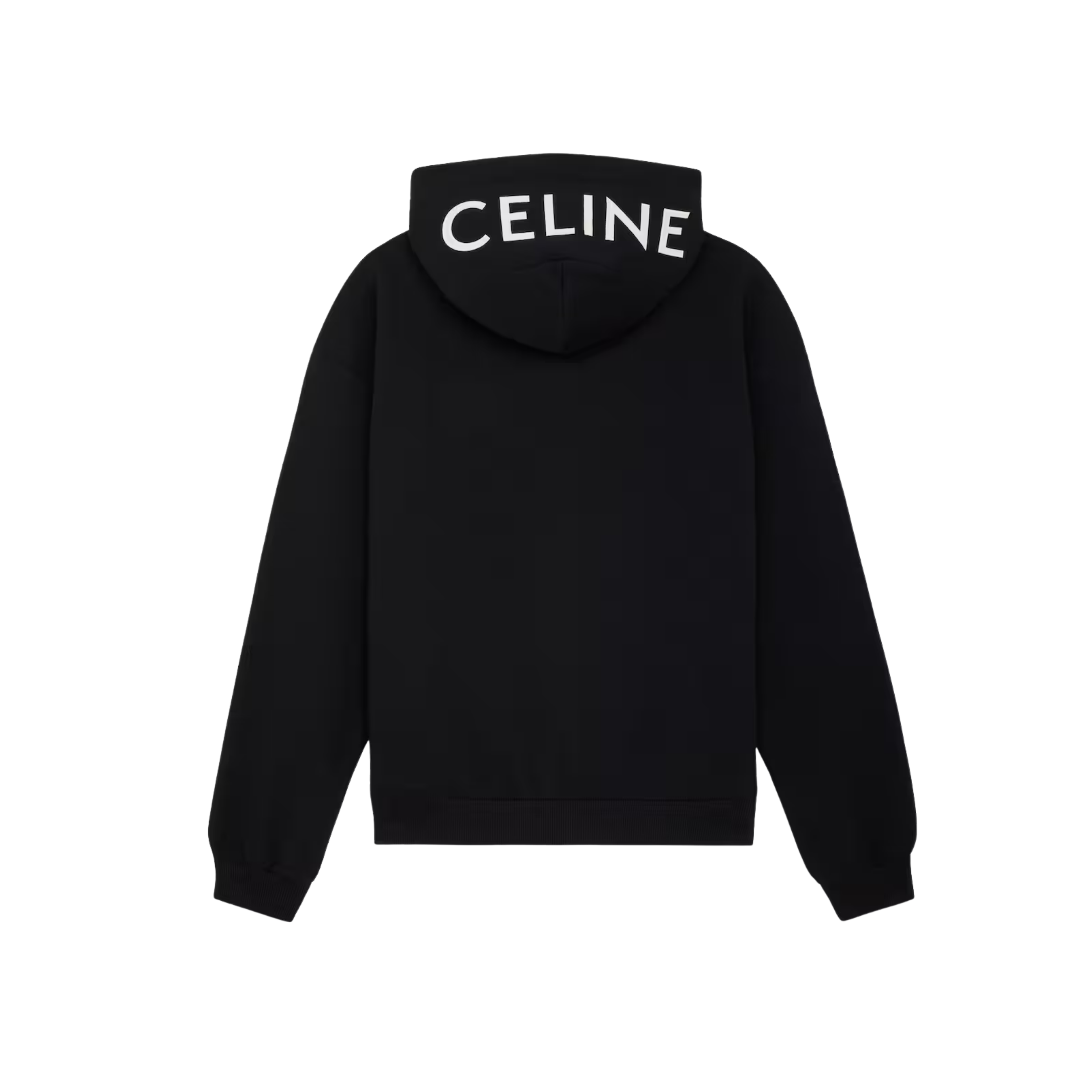 CELINE ZIPPED HOODIE IN COTTON FLEECE
