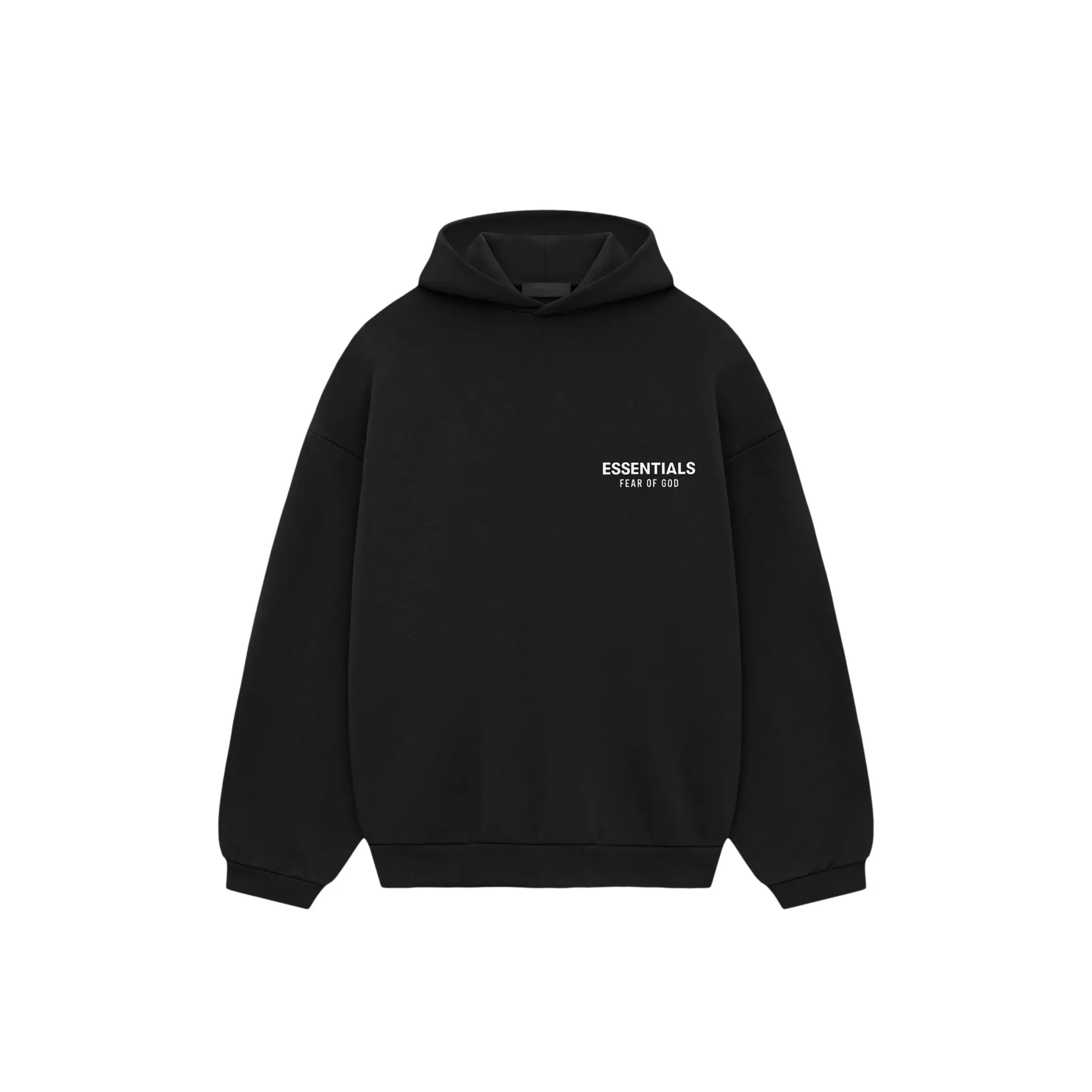 FEAR OF GOD ESSENTIALS FLEECE HOODIE - BLACK