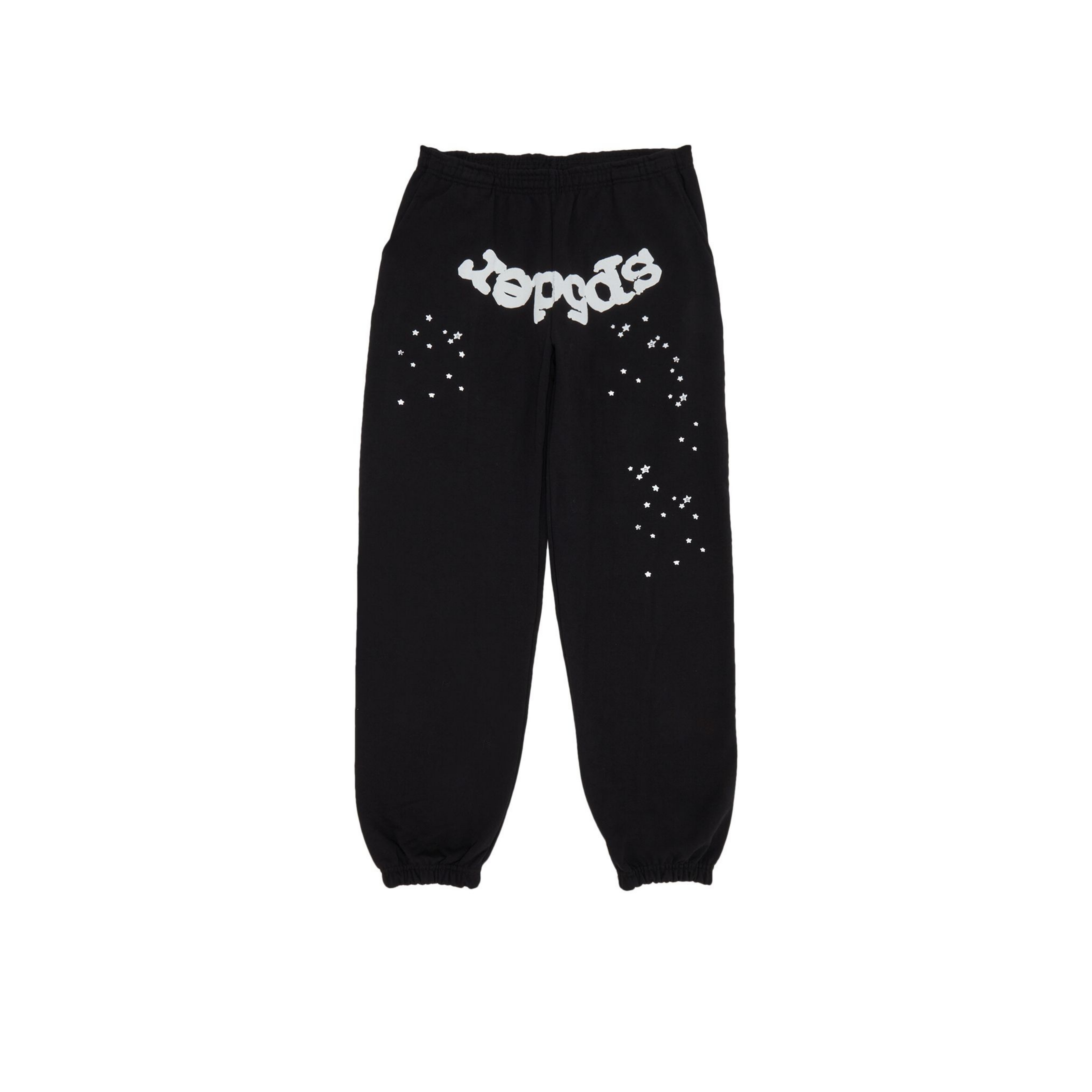 SP5DER OG WEB BLACK SWEATPANTS