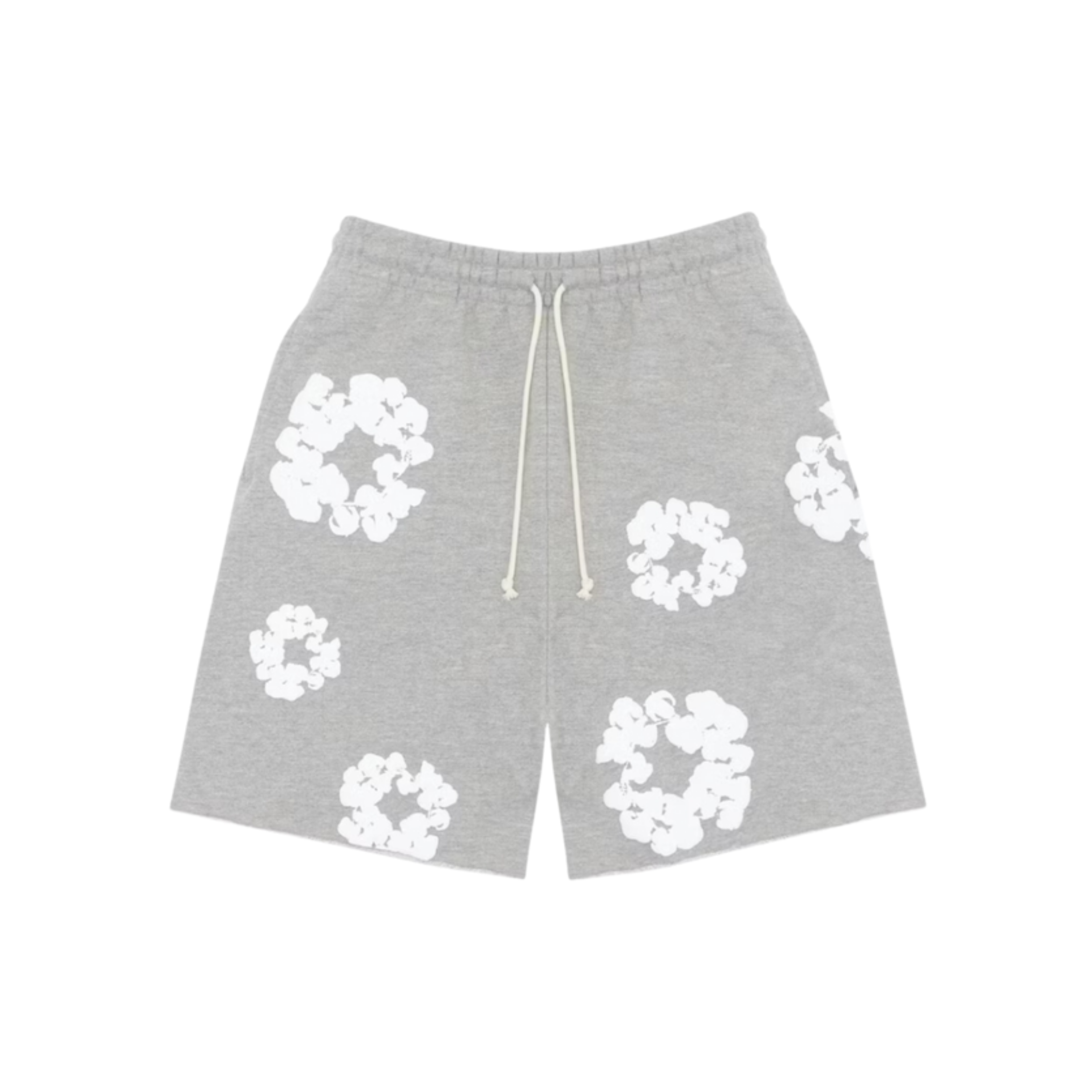 DENIM TEARS THE COTTON WREATH GREY SHORTS