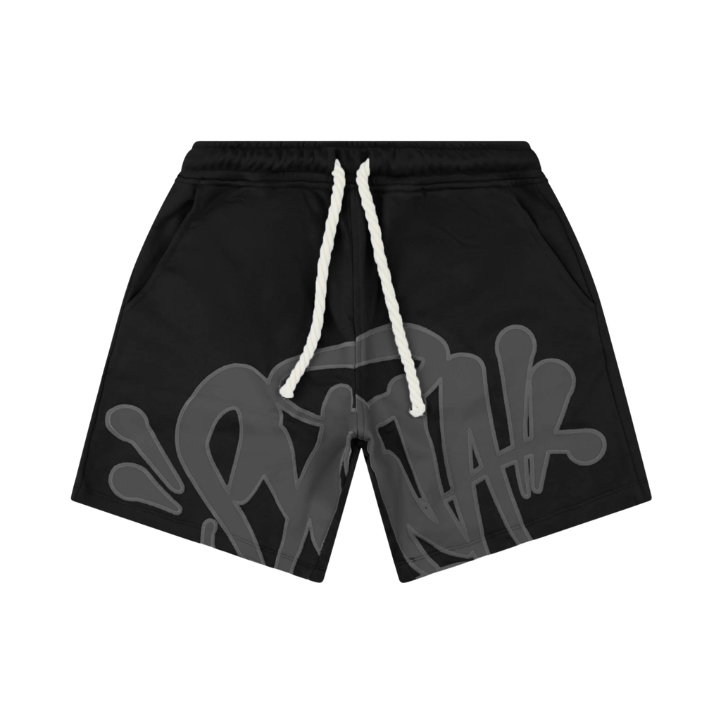 SYNAWORLD LOGO BLACK SHORTS
