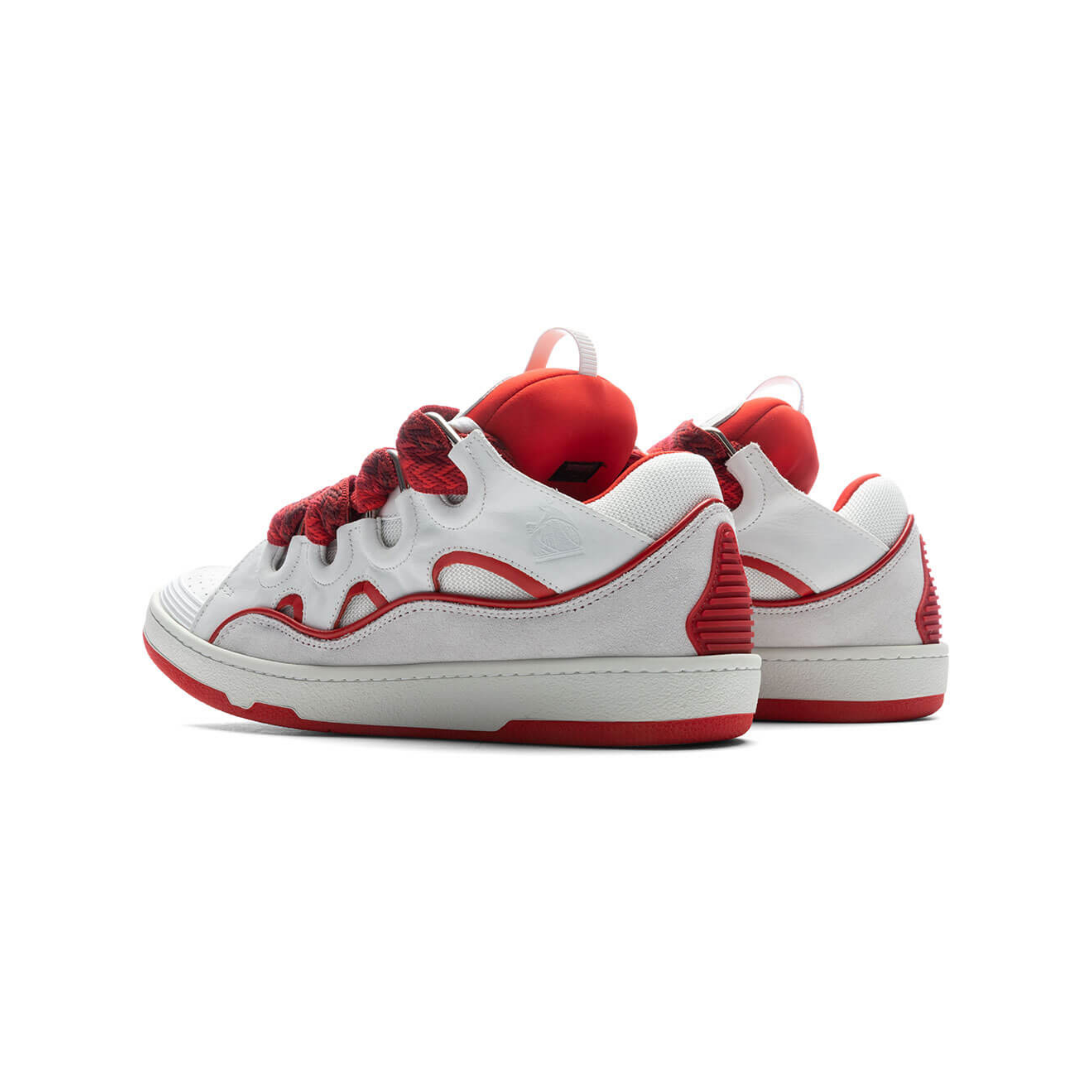 LANVIN CURB SNEAKERS RED & WHITE