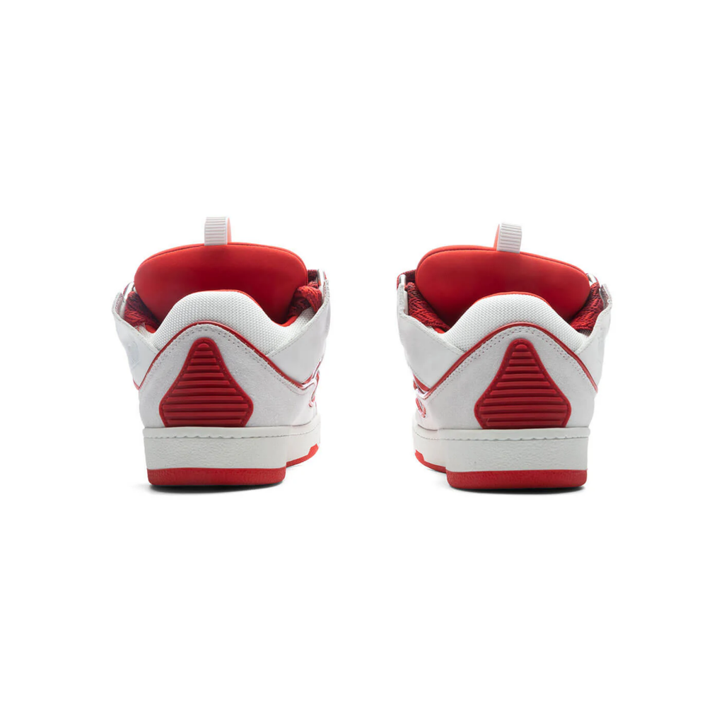 LANVIN CURB SNEAKERS RED & WHITE